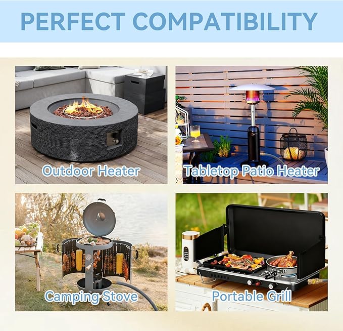 Aoxun Outdoor Furniture with 44'' Fire Pit, 7 Pcs Outdoor Patio Furniture Sets with 4in Thicken Cushion, Widen Armrests Wicker Outdoor Sectional for Backyard (Gas Converter Include)