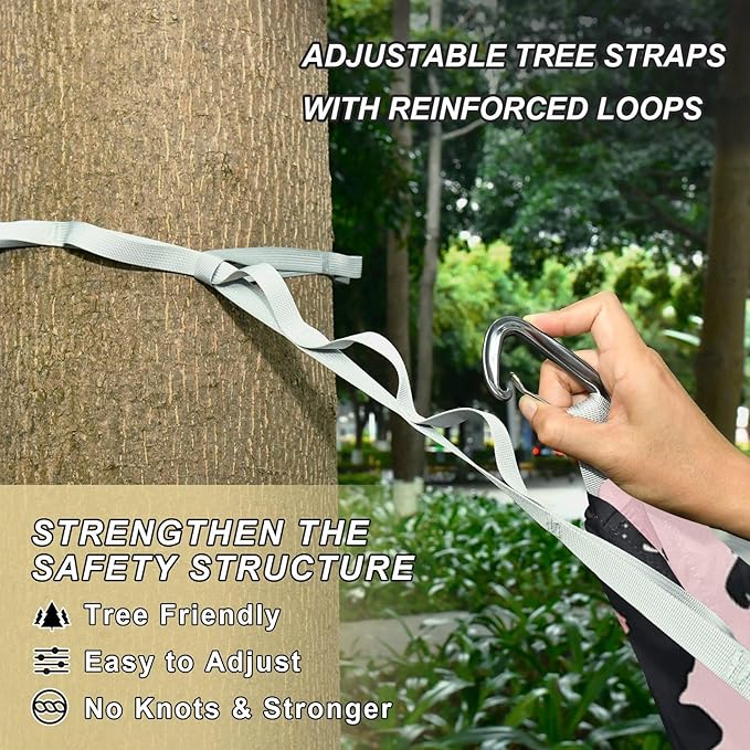 Leopard Print 330lb Capacity Camping Hammocks Tree Hammock for Outside Patio Backyard Poolside capas para la Lluvia