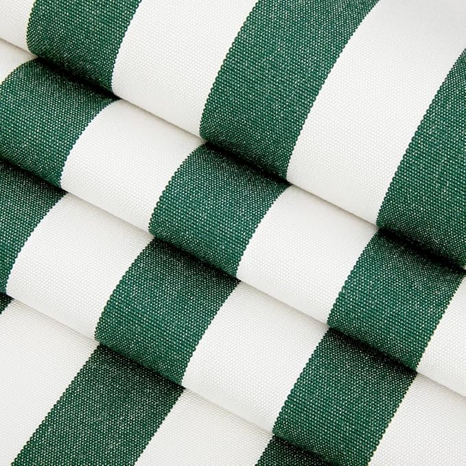 RSH DECOR: Sunbrella Square Throw Pillows Set of 2 | 24" x 24" | Water and Fade-Resistant Performance Fabric | Outdoor Pillow Covers with Down-Alternative Inserts | Mason Forest Green
