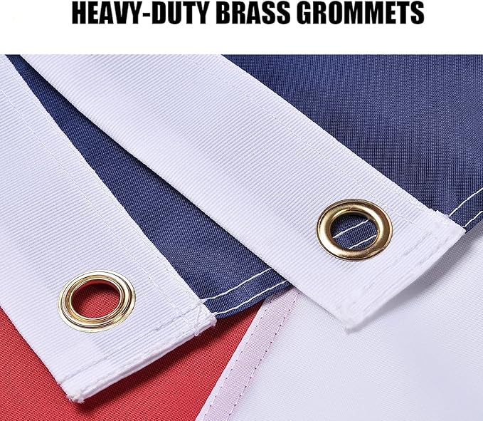 Texas State Flag 2x3 Feet - Embroidered Sewn Heavy Duty 210D Oxford TX State Flags 4 Rows Hemming State of Texas Flags with 2 Brass Grommets for Indoor Outdoor