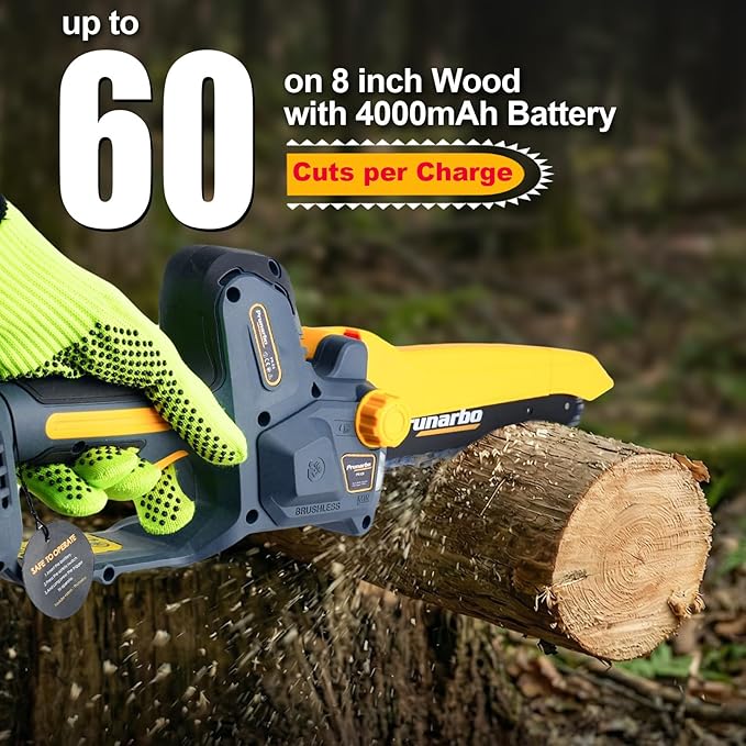 Cordless 8-Inch Pruning Chainsaw Compatible with Makita 18V Batteries, Brushless Handheld Chain Saw with Auto Oiler for Tree Trimming, Yard Maintenance & Storm Cleanup, Tool Only