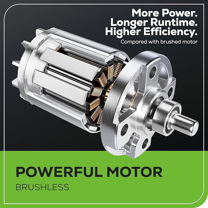 Greenworks 82V Bundle - 16" Brushless Cordless String Trimmer + (2) 2.5Ah Batteries and Dual Port Charger (Bonus Battery)