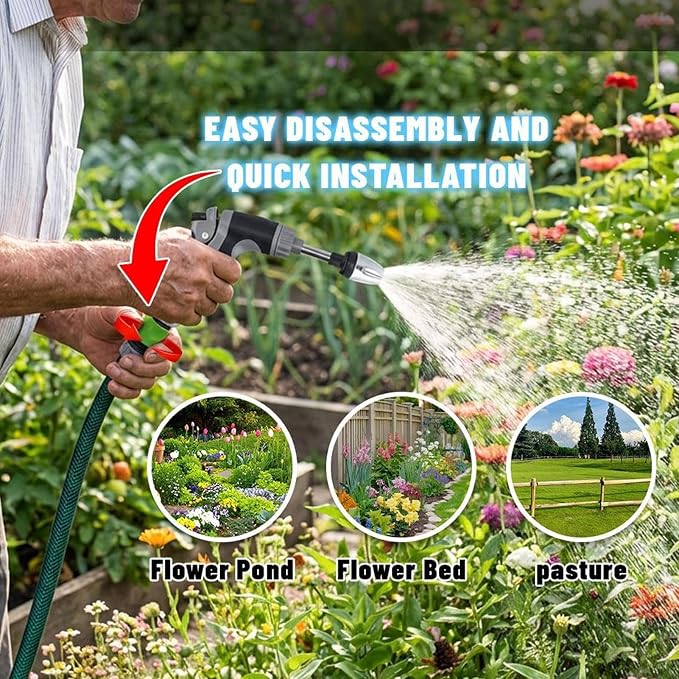 Cordless Pressure Washer, Portable Pressure Washer Guns with Adjustable Power Hose, Cordless Power Washers with 2 Mode Spray Nozzle, for Car, Patio, Porch, Sidewalk, Pathway, Driveway, Flower