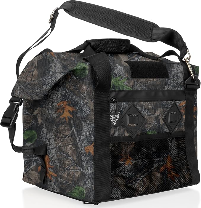 Xtreme Sight Line ~ AQUA G CUBƎ 25 Waterproof Faraday Bag for Small Generators and Electronics ~ Protects Against EMP/CME/EMF/RF ~ Diamond Form Faraday Lined Interior ~ Backwoods Camo