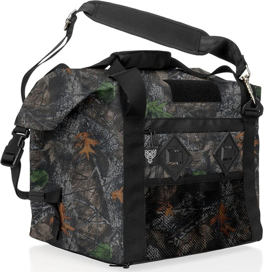 Xtreme Sight Line ~ AQUA G CUBƎ 25 Waterproof Faraday Bag for Small Generators and Electronics ~ Protects Against EMP/CME/EMF/RF ~ Diamond Form Faraday Lined Interior ~ Backwoods Camo