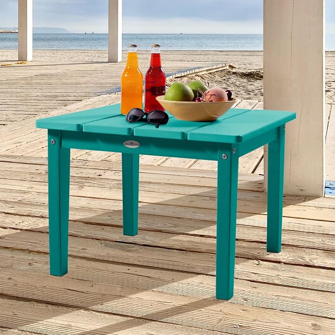 Adirondack Large Side Table, Seaglass Blue