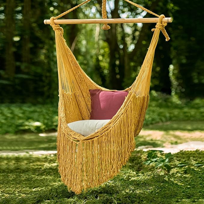 Novica Handmade Sweet Siesta Cotton Rope Hammock Swing