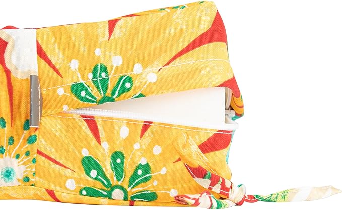 Magpie Fabrics Patio Bench Cushion Cover 45x18x3 Inch, NO Insert! Water Resistant UV Protection Outdoor Swing Loveseat Replacement Cover with Zipper (Embry Red Hibiscus)