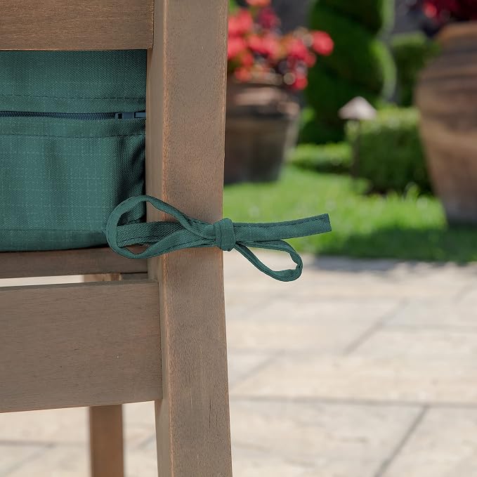 Arden Outdoor Deep Seat Cushion Set, 24x24, Peacock Blue Green