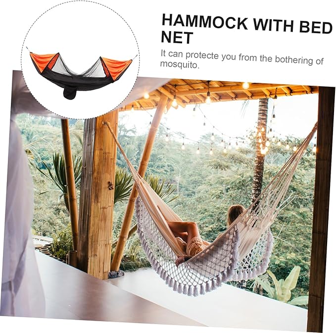 ORFOFE 1pc Multi-Function Tent Mosquito Camping Hammock Portable Outdoor Tent Bed Net for Hiking Traveling