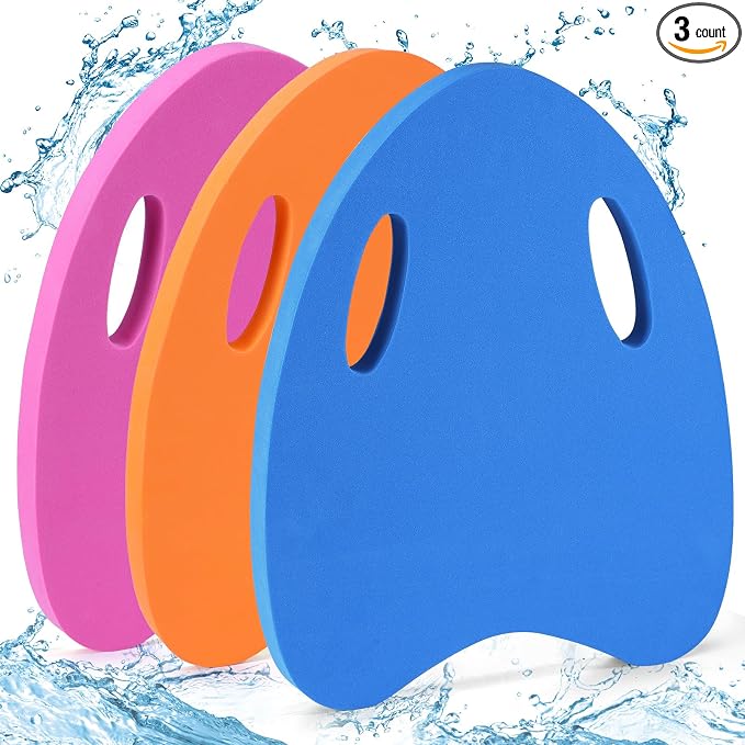 Swimming Kickboard for Kids - Swimming Training Aid Kickboard with Handrail Hole, Practising Swimming Kickboard for Beginners, Safety Swim Board Auxiliary for Children Summer Pool Party