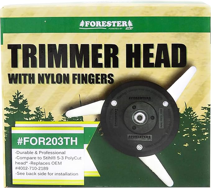 Forester Trimmer Head with Nylon Fingers