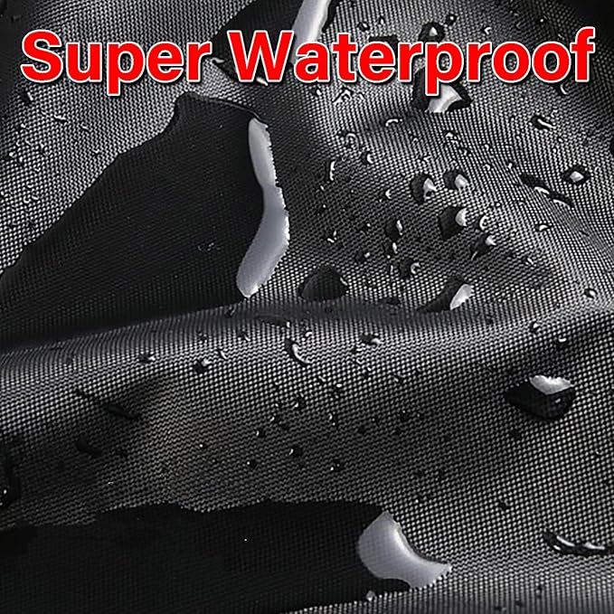 Patio Chair Cover, Outdoor Chair Cover Waterproof 210D, Stacked Chairs Lounge Chair Covers Outdoor Stack Chairs for All Weather Protection, Black, 25"L x 25"W x 47”H (2 Pack)