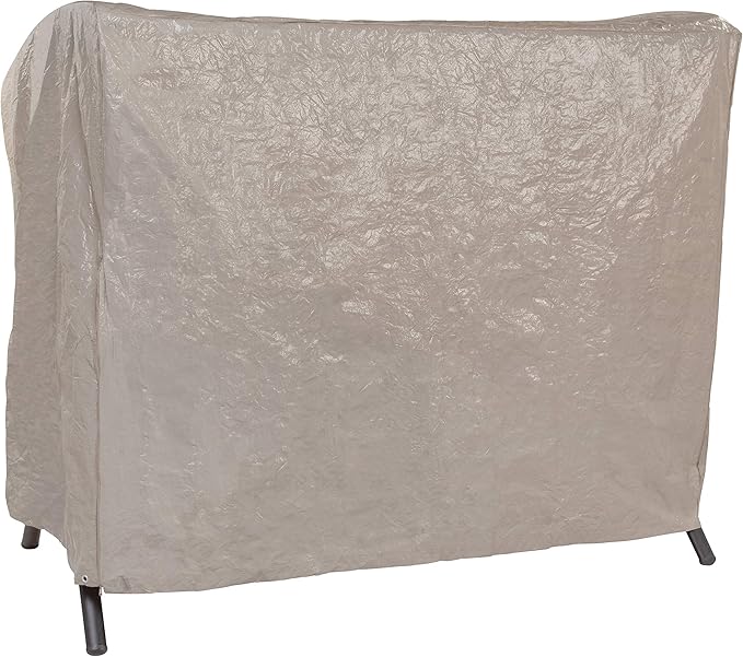 MODERN LEISURE Patio Swing Cover - Outdoor Furniture Protection Perfect for Patio, Deck, and Porch - Works for Single-, Double-, and Triple-Seater Swings - 87" L x 64" D x 66" H - Beige, Khaki