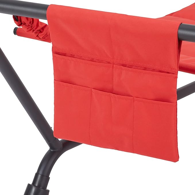 SEDLAV Belden Park Polyester Hammock with Stand and Pillow, 90.55" L x 38" W x 32" H (Red)