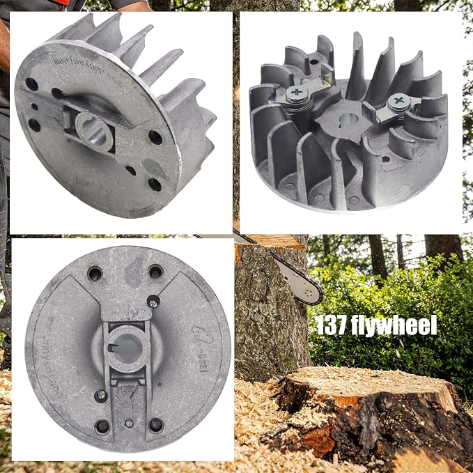 Flywheel Chainsaw Flywheel Assembly Replacement for 137 142 137E 142E Chainsaw 530 05 96-37