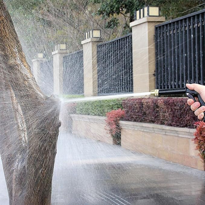 High Pressure Sprayer for Car Wash & Patio Cleaning, Easy Outdoor Watering Tool for Homeowners (BB+5 m Hose)