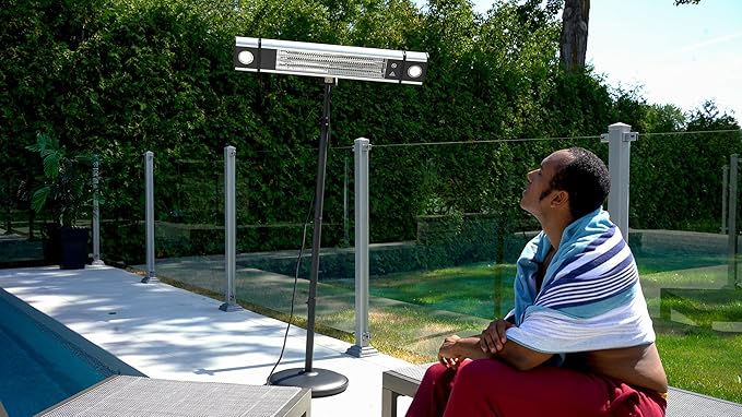 Ener-G+ EnerG+ Infrared Electric Outdoor Heater - Freestanding with LED & Remote