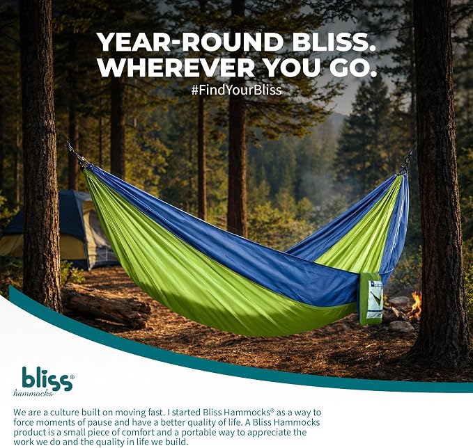 Bliss Hammocks BH-406XLS-MM Hammock in a Bag w/ Adjustable Tree Straps, 54-in. Wide, Weather & UV Resistant, 350 Lb. Capacity (Mermaid)