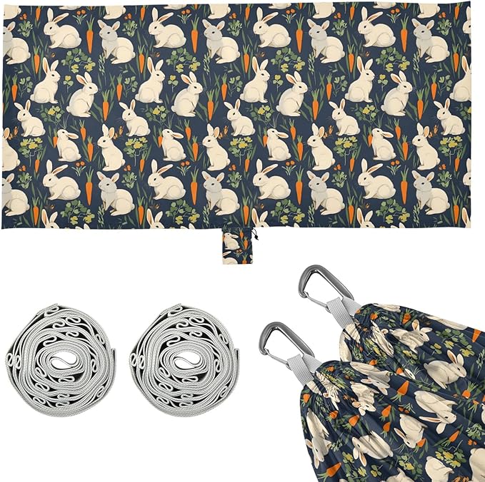 Camping Hammock Outdoor Hammocks for Outside Rabbits Carrots Beach Trees Portable Lightweight with Pockets Tree Straps Indoor