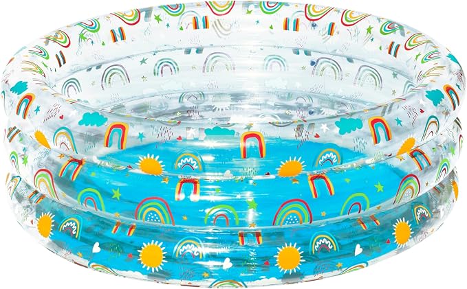 Bestway | Rainbow Inlatable Kids Play Pool, Swimming Pool Toys, Water Pool Toys, Inflatable Baby, Kids Pool for Outdoors