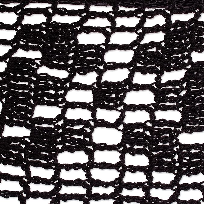 Novica Handmade Mirage in Black Cotton Rope Hammock (Double)