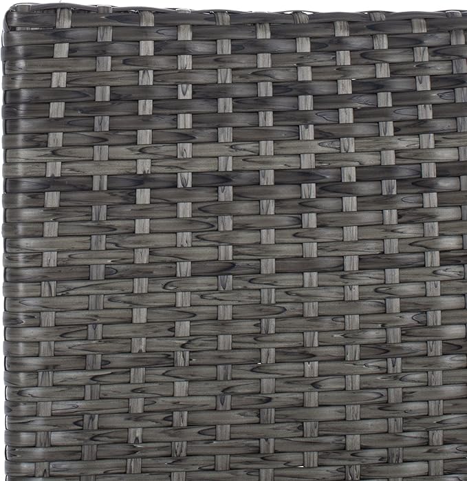 SAFAVIEH Outdoor Collection Challe Grey Brown/White Dining Set PAT7702C-3BX
