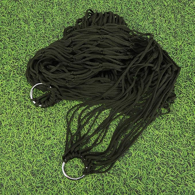 VGEBY Outdoor Hammock, High Strength Breathable Mesh Camping Hammock Nylon Single Person with Rope for Campers Hikers Backyard Relaxation Beach Trips