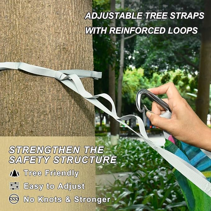 Colorful Summer Hawaiian Flowers 330lb Capacity Camping Hammocks with Hanging Rope Swing Hammock for Outside Patio Garden amacas para patios con Base de adultos