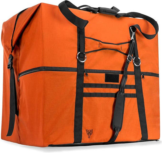 Xtreme Sight Line ~ G CUBƎ 450 Faraday Bag for Large Generators and Electronics ~ Protects Against EMP/CME/EMF/RF ~ Diamond Form Farday Lined Interior ~ Safety Orange