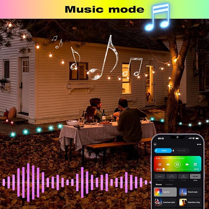 Recessed LED Deck Light Kits, Φ2.4 Smart WiFi Low Voltage RGB & Warm White Deck Lighting, Waterproof Outdoor LED Step Stair Lights Compatible with Alexa Google Home for for Garden,Yard,Path (10 Pack)