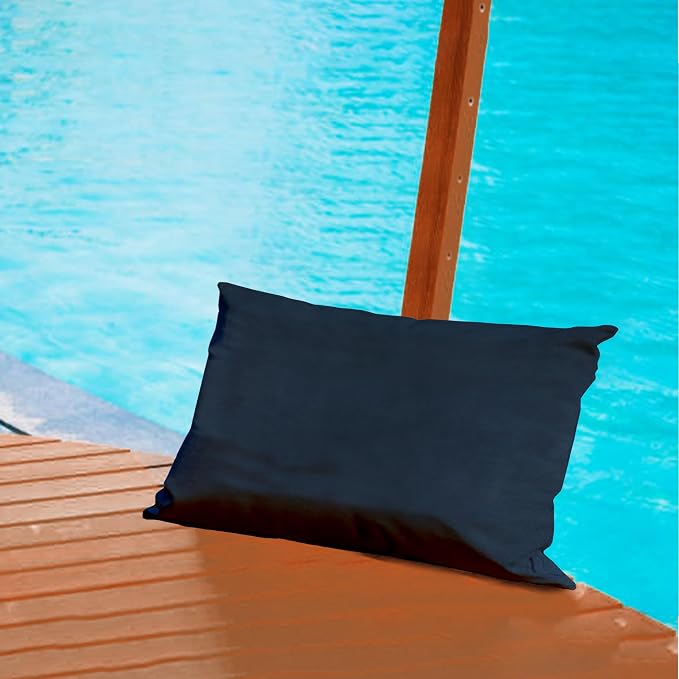 A1 HOME COLLECTIONS A1HC Luxurious Outdoor Waterproof Pillow Covers 12x20 Inches (Pack of 2, Cloud Burst), Throw Pillow Covers for Pool Areas, Garden, Sofa, Chairs, Beds, Tent, Patio