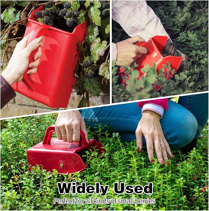1/2/4 Pack Berry Picker, with Metallic Comb and Ergonomic Handle for Easier Berry Picking