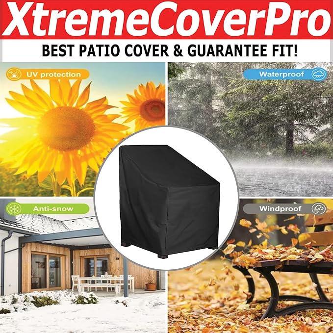 30x27x33 UV-proof Waterproof Furniture Patio Cover 30D x 27W x 33H breathable dust proof sofa table chair storage bar high chair color black sectional armless 30 inches 27 inches 33 inches