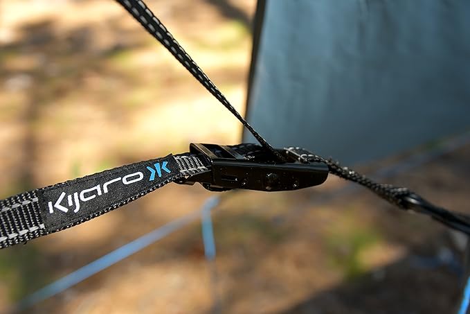 Kijaro Utila Hammock Straps, Tree Friendly, Extra Long Lightweight with Adjustable Snap Tight Buckle Hammock Straps