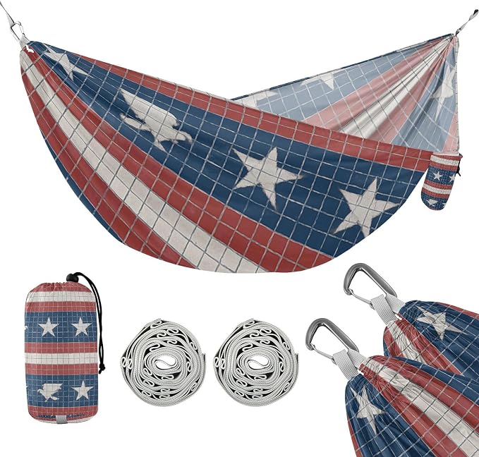Tile Striped Wallpaper Outdoor Hammocks with Hanging Rope Indoor Hammock for Indoor Outdoor Patio