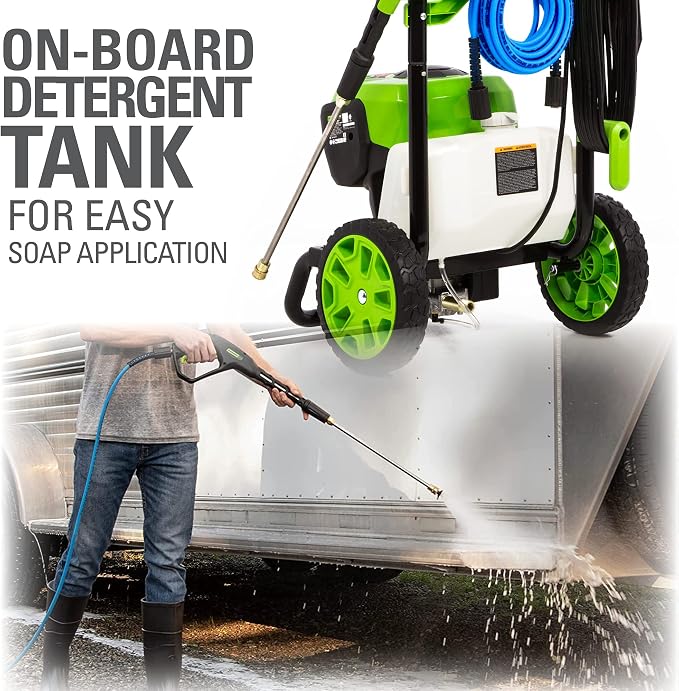 Greenworks Pro 2300 Max PSI Brushless Electric Pressure Washer and Surface Cleaner