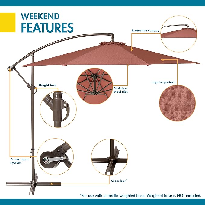 Classic Accessories Duck Covers DUCN2 Weekend Patio Cantilever Umbrella