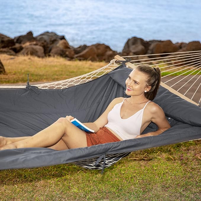 SUNCREAT Double Hammocks with Stand, Heavy Duty 2 Person Hammocks with Stand