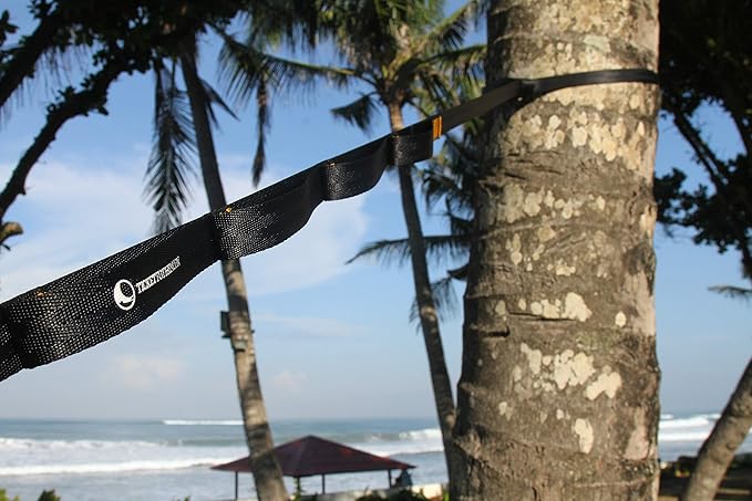 Ticket to the Moon Hammock Hanging Suspension Accessories - Quality Tested, Fair Trade, Handmade & Durable: Nautical Ropes, Straps Webbing, Carabiners, Ridgeline (Organizer), Hanger for Concrete Walls