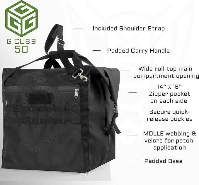 Xtreme Sight Line ~ G CUBƎ 50 Faraday Bag + LITE Faraday Bag Combo for Small to Medium Generators ~ Protects Against EMP/CME/EMF/RF ~ Diamond Form Farday Lined Interior ~ Safety Orange Combo