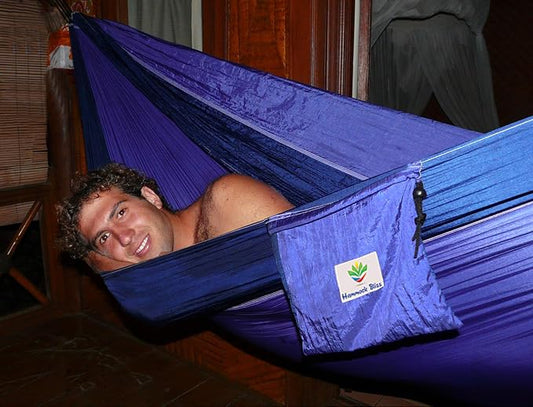 Hammock Bliss Double - Extra Long - Extra Wide - Extra Large - Two Person Double Wide Camping Hammock - Suspension System Included - The Largest Double Hammock On Planet Earth