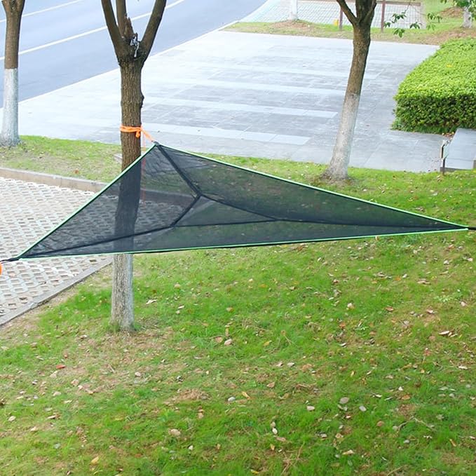 Triangle Hammock 13ft Net Camping Hammock Portable Backyard Hammock for Multi-Person Use, Ideal for Outdoor Backyard Garden