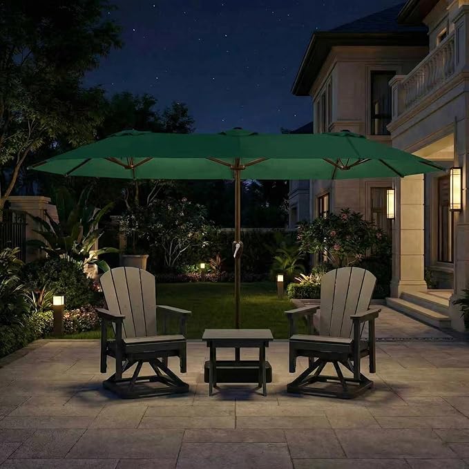 15FT Large Patio Umbrella with Base Included
