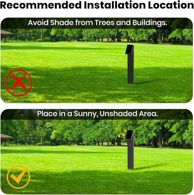 SOTTLOT Solar Pathway Lights, Dimmable Metal Solar Landscape Path Lights IP65, 3000K Solars Walkway Light for Outside, Garden Yard Patio Path Lawn Decor, 2pcs