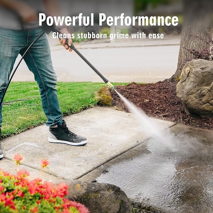 Electric Pressure Washer, SWIPESMITH 2800 Max PSI 2.4 GPM Power Washer with Telescopic Handle, Car Wash Machine with 4 Quick Connect Nozzles, Foam Cannon, for Cars, Patios, and Floor Cleaning