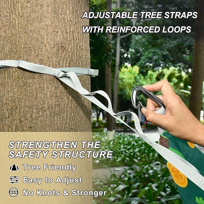 Hammocks for Outside St. Patrick’s Day Elements Camping Hammock Portable Hammocks with Tree Straps and Carry Bag Camping Accessories for Hiking Beach Outdoor