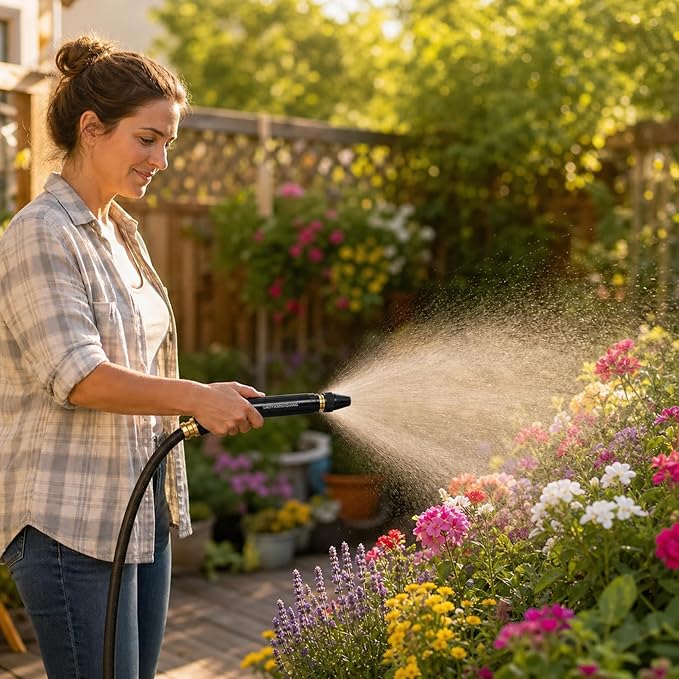 Home High-Pressure Car Wash Water Gun with Booster Nozzle, Portable Water Saving High Pressure Washing Gun for Household Car Cleaning, Outdoor Yard, Patio and Surface Deep Cleaning