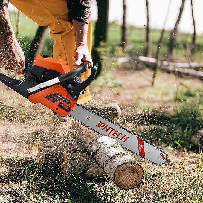 60cc Gas Chainsaw 20 Inch 2-Cycle Petrol Chainsaw Handheld Cordless Chain saw for Wood Cutting Forest Farm Garden Use