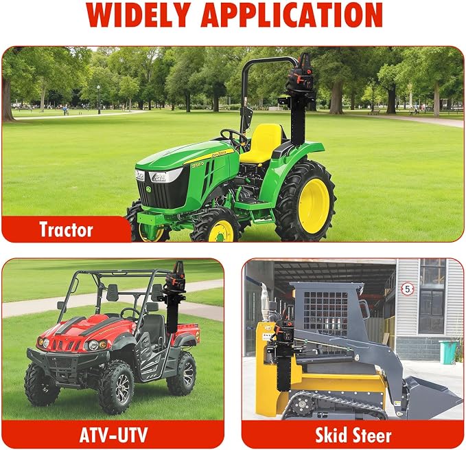 Universal Tractor Chainsaw Holder with Saw Scabbard, Heavy-duty Steel Chainsaw Mount, Fits All Chainsaw Sizes, No-Drill Farm Equipment Carrier for Tractor Loader Arm, UTV, ATV, Agricultural Machinery